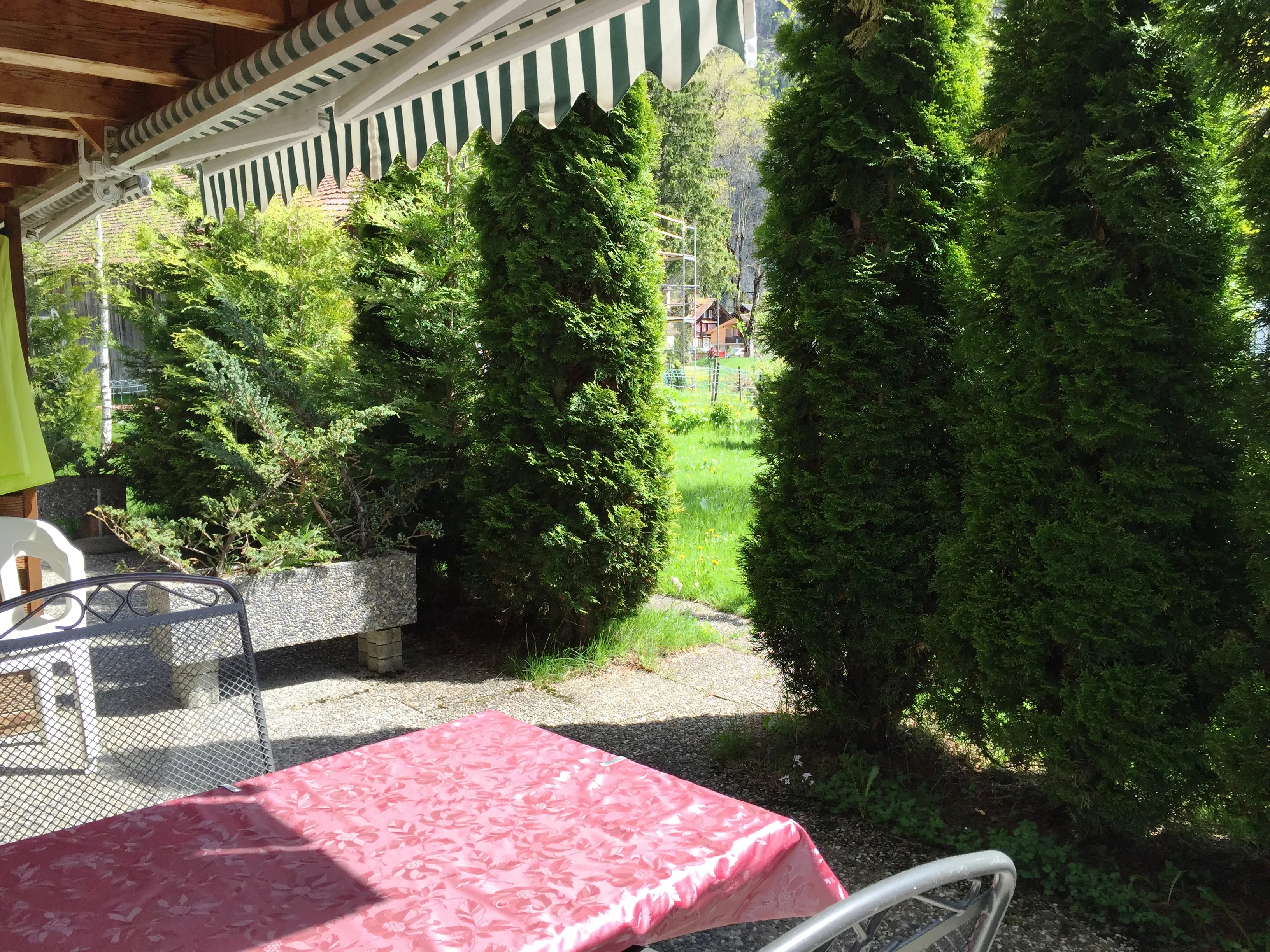 Ferienwohnungen direkt hinter dem Chalet-Hotel Adler